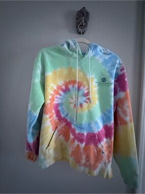 Simply Southern Pastel Tie-Dye Spiral Hoodie